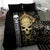 Golden Gothic Skull Bedding Set Embracing Ancient Elegance - Wonder Print Shop