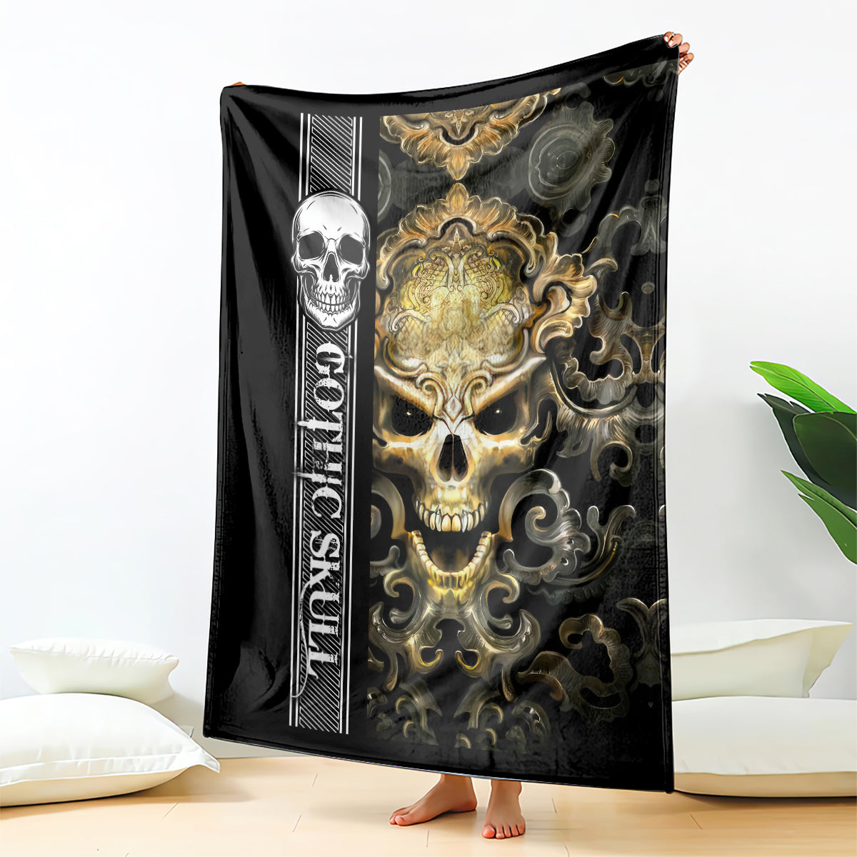 golden-gothic-skull-blanket-embracing-ancient-elegance