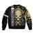 Golden Gothic Skull Bomber Jacket Embracing Ancient Elegance - Wonder Print Shop