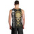 Golden Gothic Skull Men Tank Top Embracing Ancient Elegance DT01