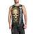 Golden Gothic Skull Men Tank Top Embracing Ancient Elegance DT01