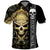 Golden Gothic Skull Polo Shirt Embracing Ancient Elegance - Wonder Print Shop