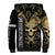 Golden Gothic Skull Sherpa Hoodie Embracing Ancient Elegance - Wonder Print Shop