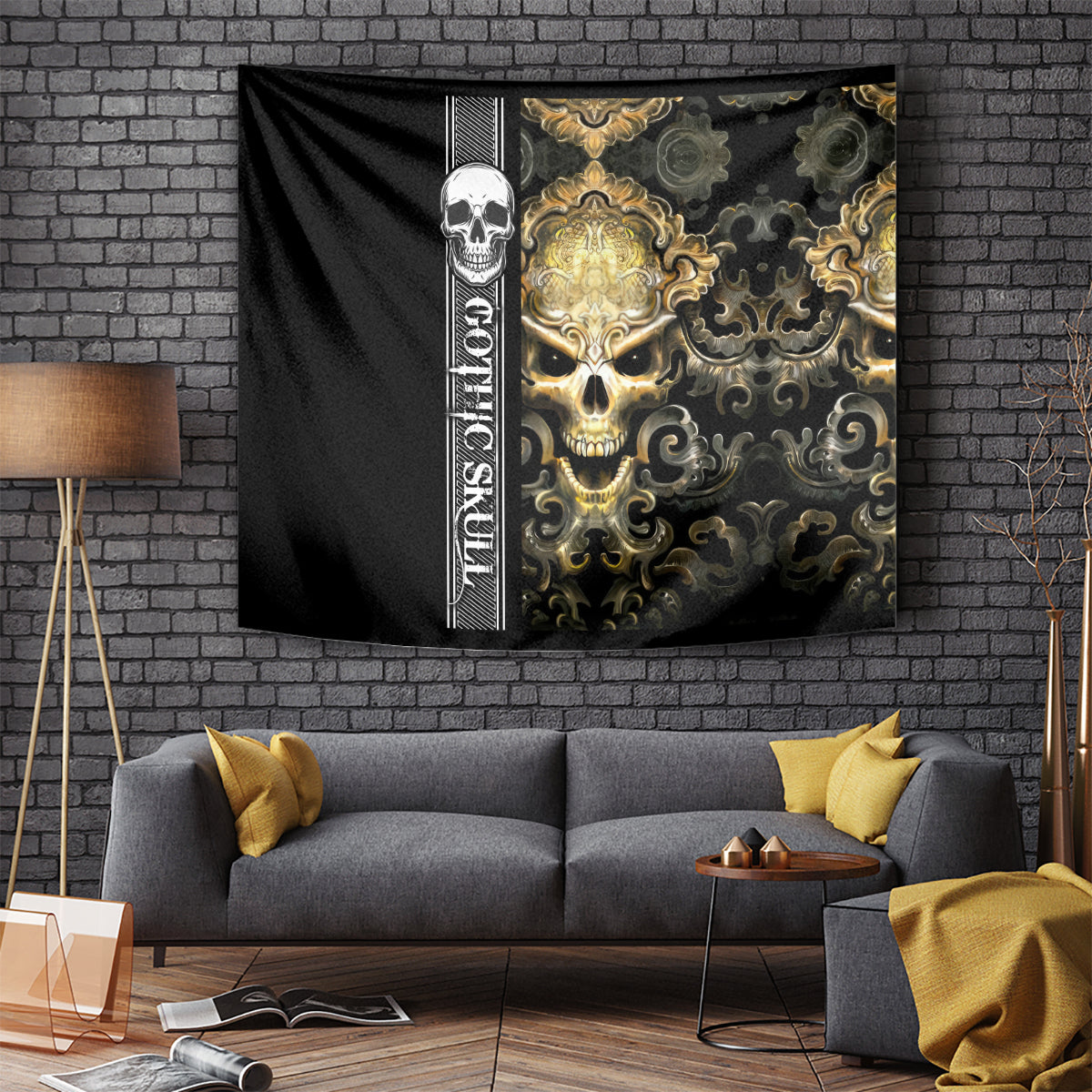 golden-gothic-skull-tapestry-embracing-ancient-elegance