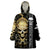 Golden Gothic Skull Wearable Blanket Hoodie Embracing Ancient Elegance DT01