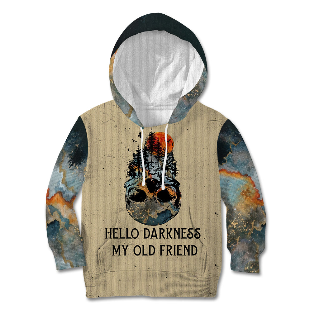 Skull Kid Hoodie Hello Darkness My Old Friend - Wonder Print Shop