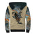 Skull Sherpa Hoodie Hello Darkness My Old Friend DT01