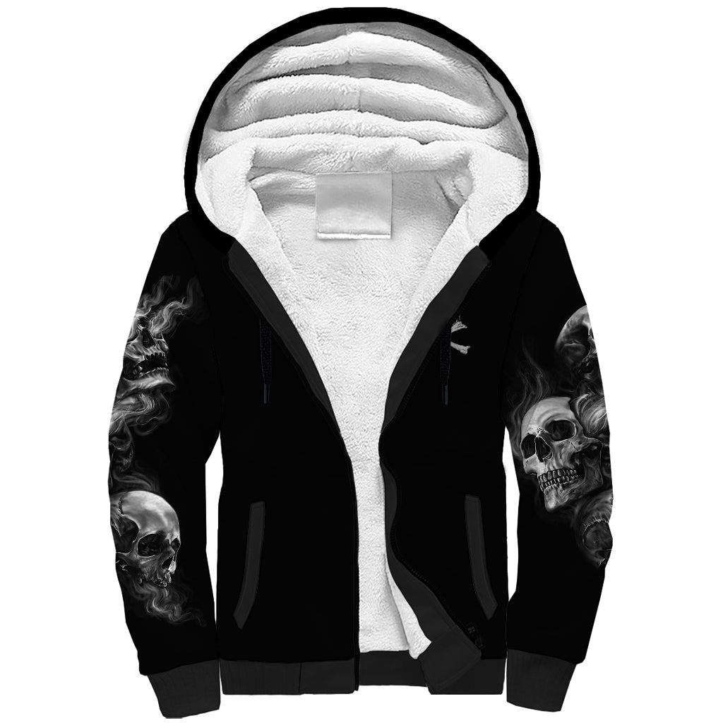 Skull Sherpa Hoodie I Can Fix Stupid DT01