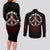 Reaper Couples Matching Long Sleeve Bodycon Dress and Long Sleeve Button Shirts Uncle Death Angel Peace Skull - Wonder Print Shop