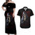 Reaper Couples Matching Off Shoulder Maxi Dress and Hawaiian Shirt Uncle Death Angel Peace Skull - Wonder Print Shop