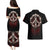 Reaper Couples Matching Puletasi Dress and Hawaiian Shirt Uncle Death Angel Peace Skull - Wonder Print Shop