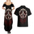 Reaper Couples Matching Summer Maxi Dress and Hawaiian Shirt Uncle Death Angel Peace Skull - Wonder Print Shop