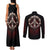 Reaper Couples Matching Tank Maxi Dress and Long Sleeve Button Shirts Uncle Death Angel Peace Skull - Wonder Print Shop