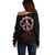 Reaper Off Shoulder Sweater Uncle Death Angel Peace Skull - Wonder Print Shop