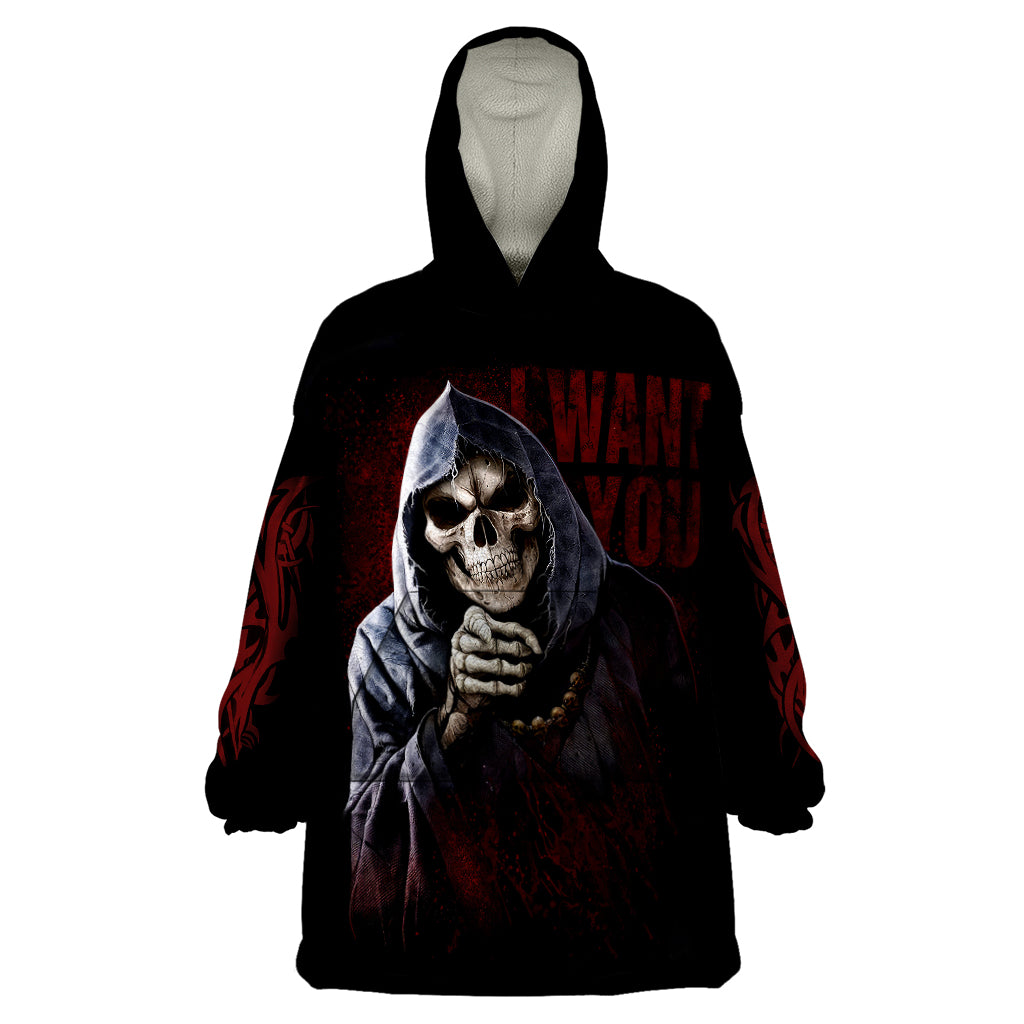 Reaper Wearable Blanket Hoodie Uncle Death Angel Peace Skull DT01