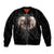 Reaper Heart Bomber Jacket Eternal Embrace - Uniting Souls in the Realm of Skulls - Wonder Print Shop