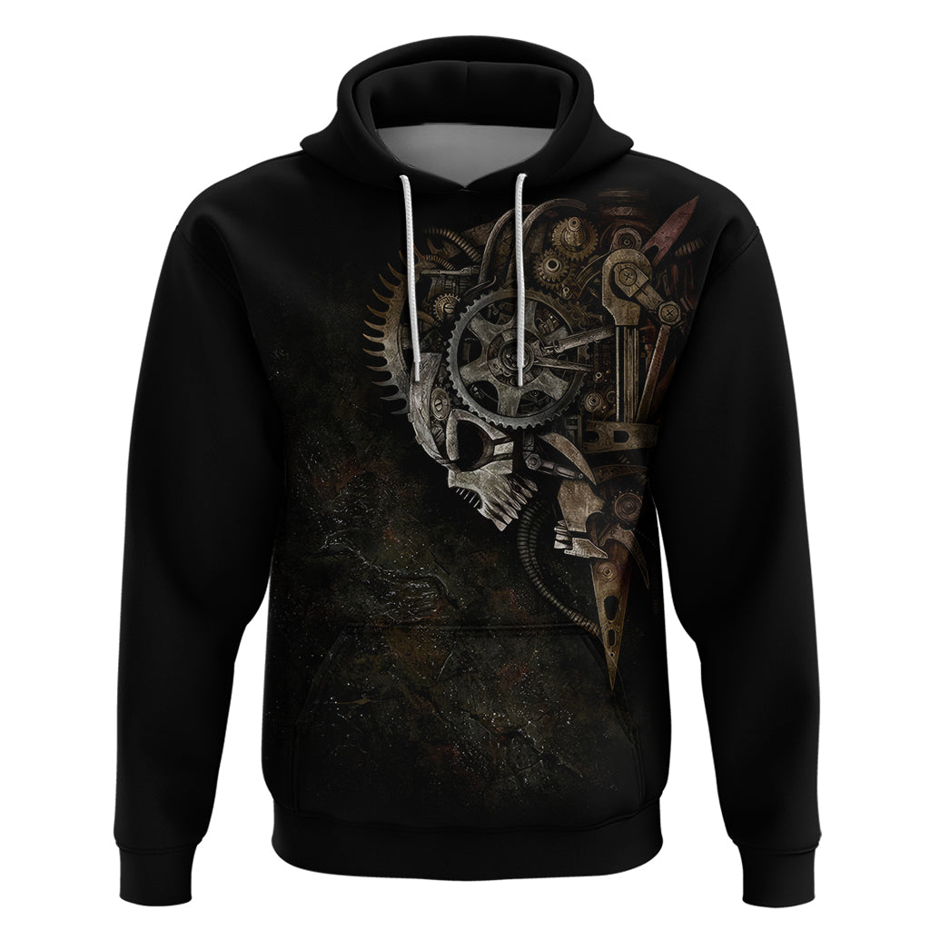 Unveiling the Mechanical Skull Hoodie Cybernetic Enigma - Wonder Print Shop