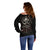 Unveiling the Mechanical Skull Off Shoulder Sweater Cybernetic Enigma - Wonder Print Shop