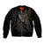 Unveiling the Mechanical Skull Sleeve Zip Bomber Jacket Cybernetic Enigma DT01