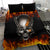 Metal Skull Bedding Set Infernal Chains in Fiery Abyss - Wonder Print Shop