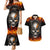 Metal Skull Couples Matching Mermaid Dress And Hawaiian Shirt Infernal Chains in Fiery Abyss - Wonder Print Shop