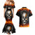 Metal Skull Couples Matching Mermaid Dress And Hawaiian Shirt Infernal Chains in Fiery Abyss - Wonder Print Shop