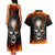 Metal Skull Couples Matching Tank Maxi Dress And Hawaiian Shirt Infernal Chains in Fiery Abyss - Wonder Print Shop