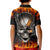 Metal Skull Kid Polo Shirt Infernal Chains in Fiery Abyss - Wonder Print Shop