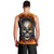 Metal Skull Men Tank Top Infernal Chains in Fiery Abyss DT01