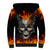 Metal Skull Sherpa Hoodie Infernal Chains in Fiery Abyss - Wonder Print Shop