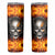 Metal Skull Skinny Tumbler Infernal Chains in Fiery Abyss