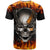 Metal Skull T Shirt Infernal Chains in Fiery Abyss DT01