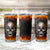 Metal Skull Tumbler Cup Infernal Chains in Fiery Abyss