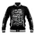 Skull Baseball Jacket Twisted Head Skull - Wonder Print Shop