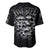 Skull Baseball Jersey Twisted Head Skull - Wonder Print Shop