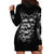 Skull Hoodie Dress Twisted Head Skull - Wonder Print Shop