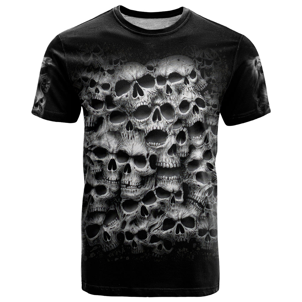 Skull T Shirt Twisted Head Skull DT01