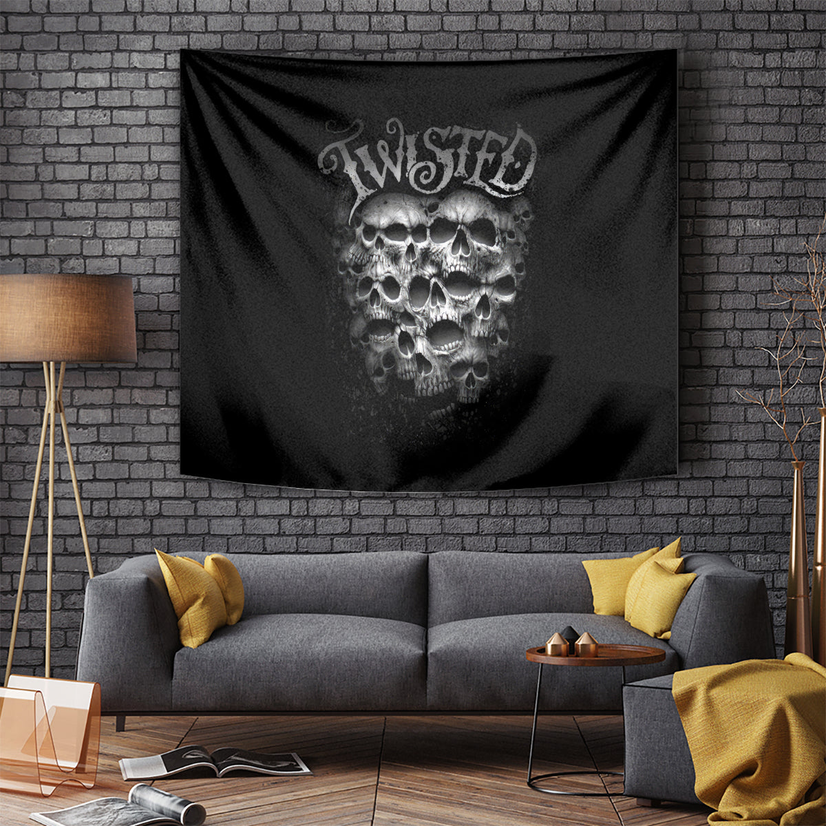 skull-tapestry-twisted-head-skull