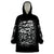 Skull Wearable Blanket Hoodie Twisted Head Skull DT01