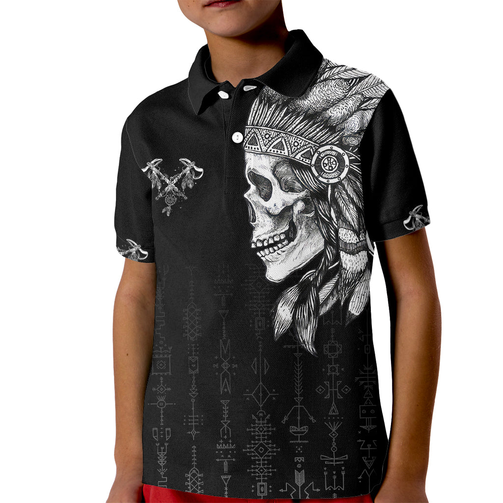 Skull Kid Polo Shirt Chief Skeleton - Wonder Print Shop