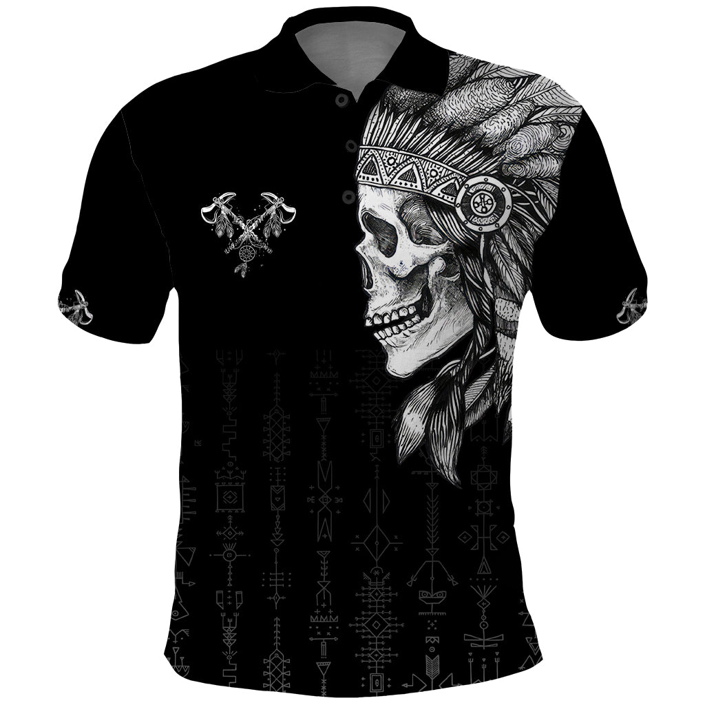 Skull Polo Shirt Chief Skeleton - Wonder Print Shop