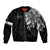 Skull Sleeve Zip Bomber Jacket Chief Skeleton DT01