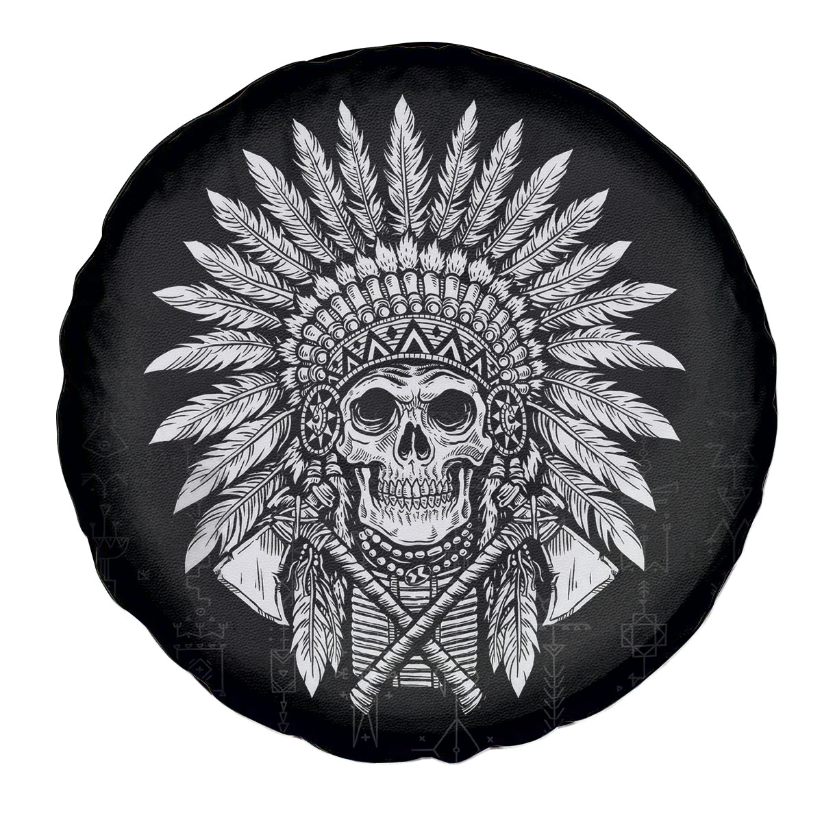 Skull Spare Tire Cover Chief Skeleton - Wonder Print Shop