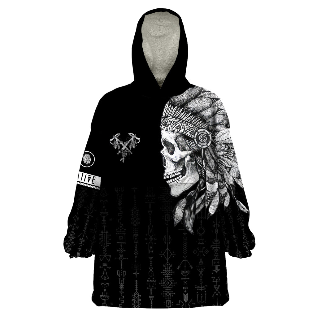 Skull Wearable Blanket Hoodie Chief Skeleton DT01