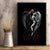 Skull Canvas Wall Art Death Angel In Love - Wonder Print Shop