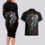 Skull Couples Matching Long Sleeve Bodycon Dress and Hawaiian Shirt Death Angel In Love - Wonder Print Shop