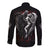 Skull Long Sleeve Button Shirt Death Angel In Love - Wonder Print Shop