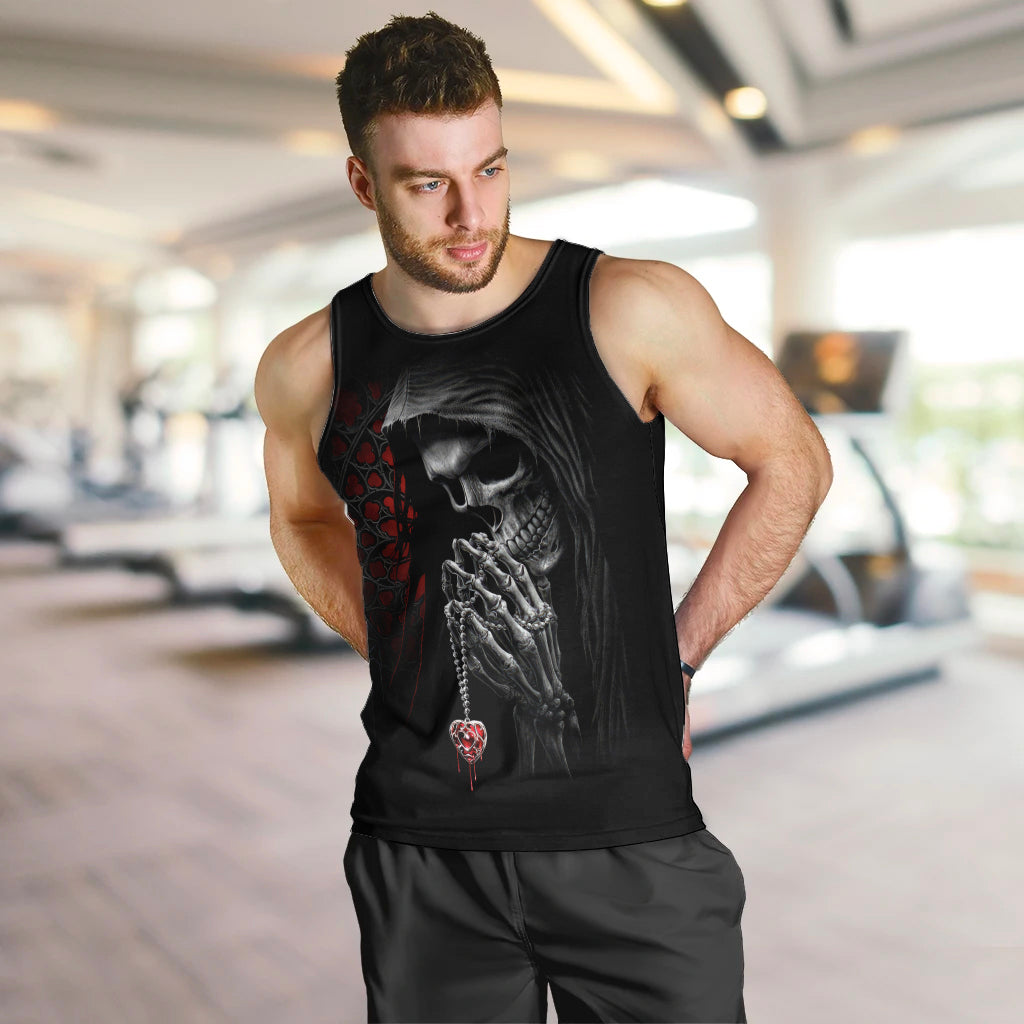 Skull Men Tank Top Death Angel In Love DT01