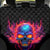 Skull Back Car Seat Cover Purple Skull Fire - Wonder Print Shop