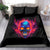 Skull Bedding Set Purple Skull Fire - Wonder Print Shop